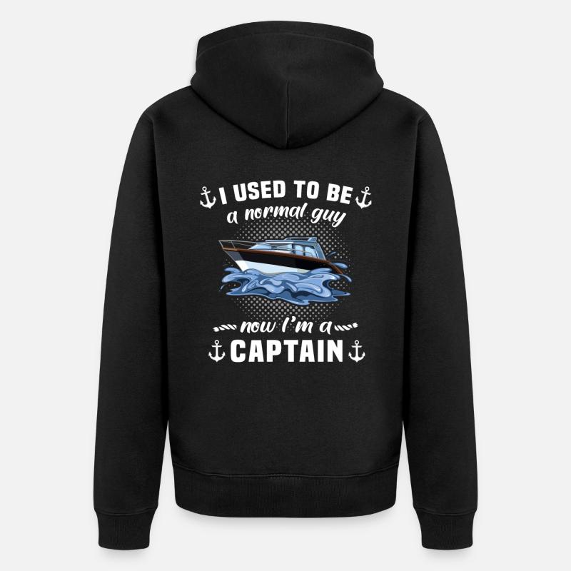 Capitaine Capitaine Bateau - Veste à capuche bio Premium Unisexe - noir