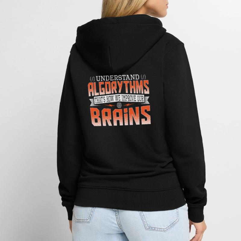 Hacking Programming Coder Developer Unisex Premium Organic Zip Hoodie