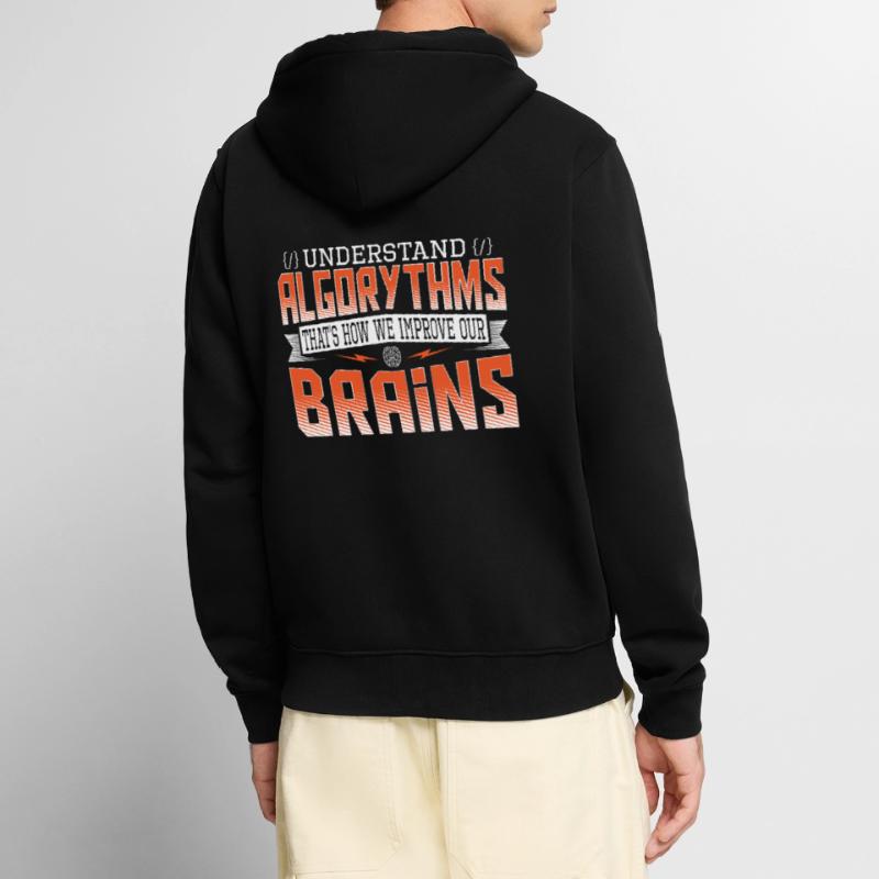 Hacking Programming Coder Developer Unisex Premium Organic Zip Hoodie