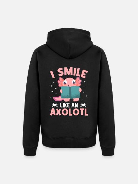 Fantastiskt jag ler som en axolotl - Ekologisk premiumluvjack unisex - svart