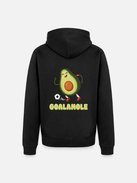 Avocado Goalamole - Unisex Premium Organic Zip Hoodie - black