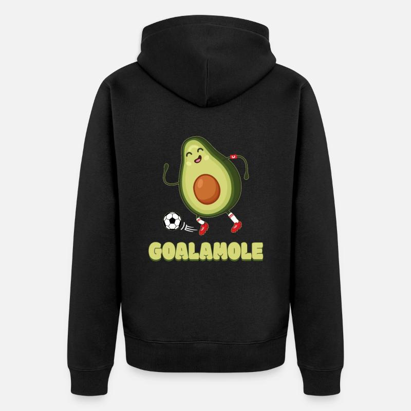 Avocat Goalamole - Veste à capuche bio Premium Unisexe - noir