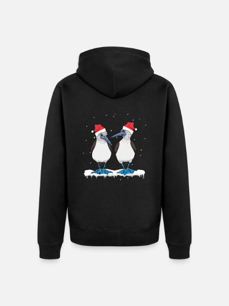 Seabirds Blue-footed - Unisex Premium Organic Zip Hoodie - black
