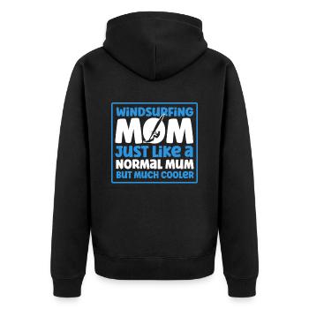 Windsurfen Surfboard Kite Geschenk Für Windsurfer - Unisex Premium Bio Zip Hoodie - Schwarz - Hinten - Nico (187cm)
