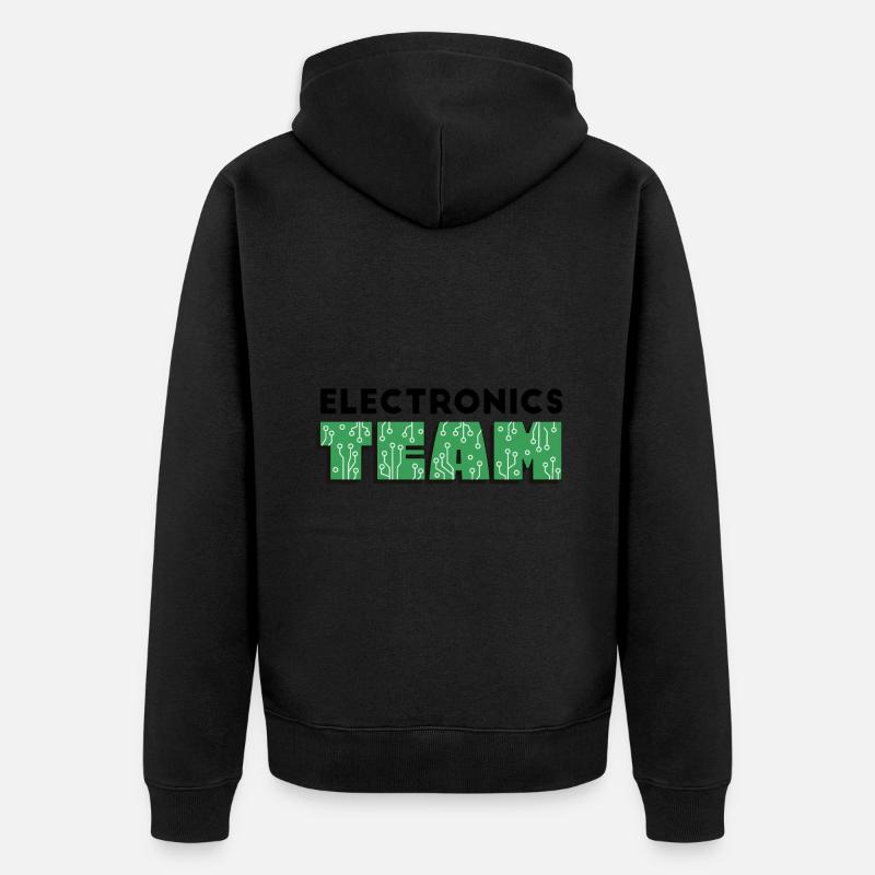 Programmer - electronics TEAM - Unisex Premium Organic Zip Hoodie - black