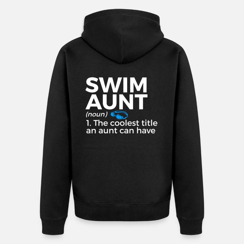 Nageur Nageant Dicton - Veste à capuche bio Premium Unisexe - noir