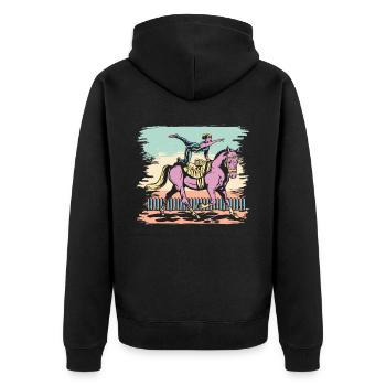 Saut à cheval Voltigeur Équitation Équitation - Veste à capuche bio Premium Unisexe - noir - Dos - Nico (187cm)