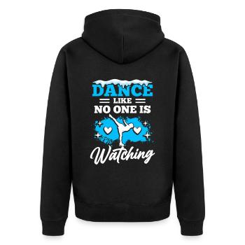 Patineurs Patinage sur glace Sports - Veste à capuche bio Premium Unisexe - noir - Dos - Nico (187cm)