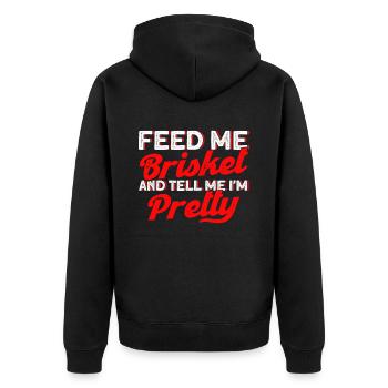 Bbq Grill Meat Lovers Grill Party Food Bbq - Unisex Premium Organic Zip Hoodie - black - Back - Nico (187cm)