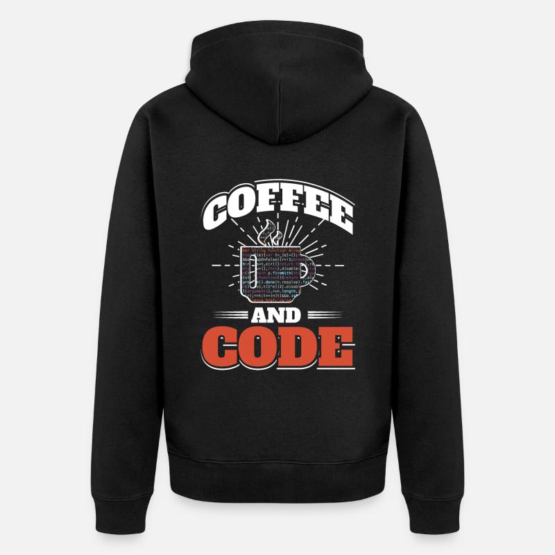 Software Computer Entwickler - Unisex Premium Bio Zip Hoodie - Schwarz