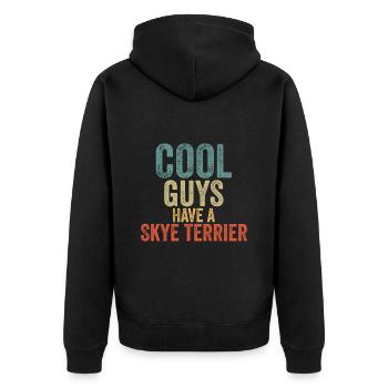 Les gars cool ont un skye terrier - Veste à capuche bio Premium Unisexe - noir - Dos - Nico (187cm)