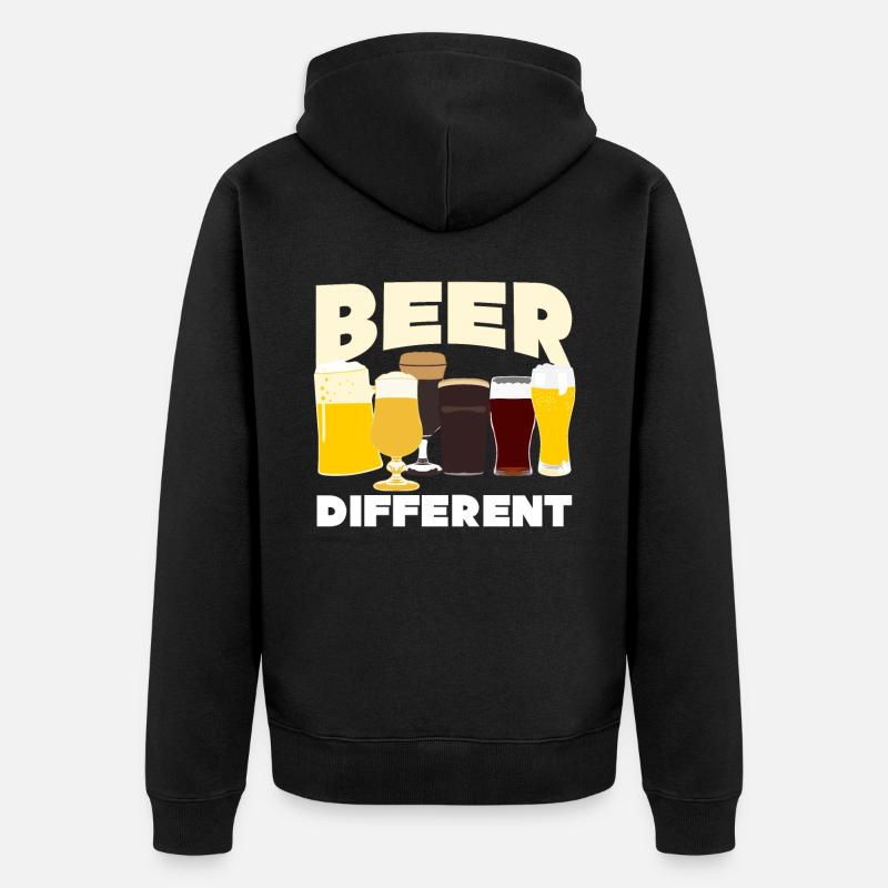 Bier Bière artisanale - Veste à capuche bio Premium Unisexe - noir