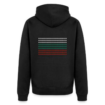 Drapeau bulgare - Veste à capuche bio Premium Unisexe - noir - Dos - Nico (187cm)