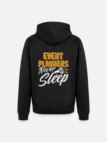 Eventplaner Hochzeitsplaner Event Manager - Unisex Premium Bio Zip Hoodie - Schwarz