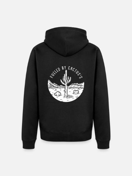 Kaktus Garten Kaktus - Unisex Premium Bio Zip Hoodie - Schwarz