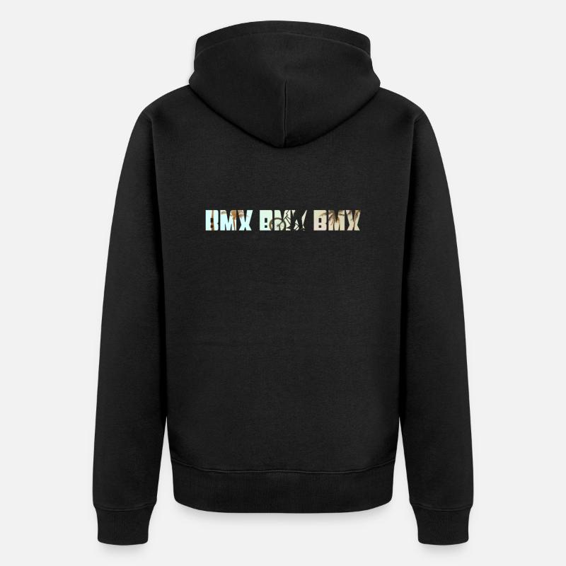 Le BMX - Veste à capuche bio Premium Unisexe - noir