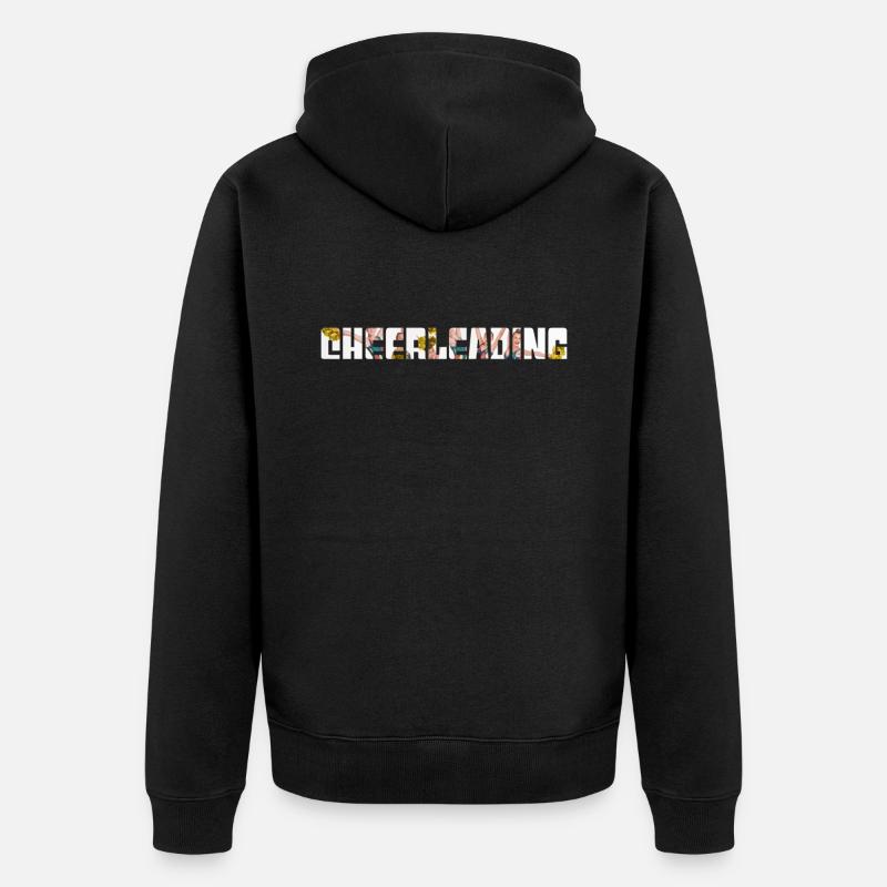 Cheerleading - Unisex Premium Bio Zip Hoodie - Schwarz