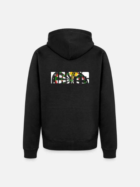 Dard - Veste à capuche bio Premium Unisexe - noir