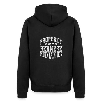 Chien de montagne bernois Chien de montagne Chien Amoureux Cadeau - Veste à capuche bio Premium Unisexe - noir - Dos - Nico (187cm)