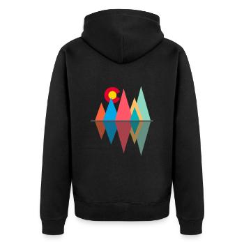 Colorado - Veste à capuche bio Premium Unisexe - noir - Dos - Nico (187cm)