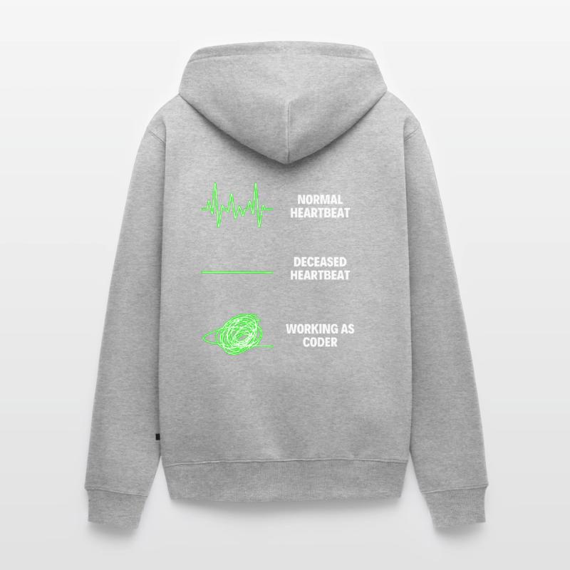 Coder Professional Worker Software Developer Jobs Unisex Premium Bio Zip Hoodie