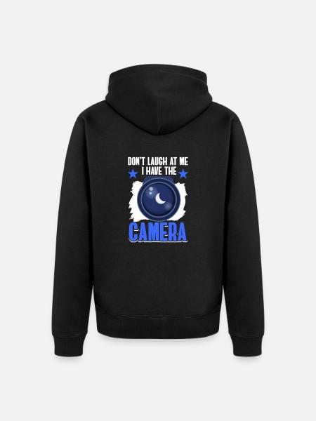 Camera Astrophotography Star Photographer - Unisex Premium Organic Zip Hoodie - black