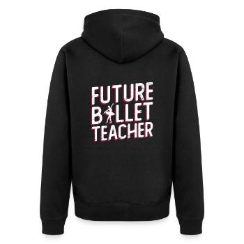 Futur professeur de ballet Ballet Ballet danseur - Veste à capuche bio Premium Unisexe - noir - Dos - Nico (187cm)