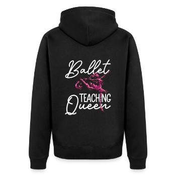 Ballet teacher - ballet dancer ballet - Unisex Premium Organic Zip Hoodie - black - Back - Nico (187cm)