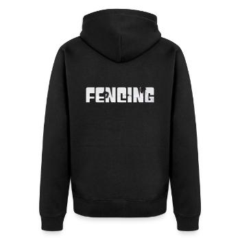 Escrime - Veste à capuche bio Premium Unisexe - noir - Dos - Nico (187cm)