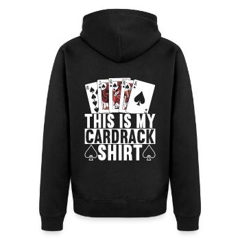 Poker Poker Player Casino - Veste à capuche bio Premium Unisexe - noir - Dos - Nico (187cm)