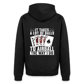 Poker Joueur de poker Casino - Veste à capuche bio Premium Unisexe - noir - Dos - Nico (187cm)