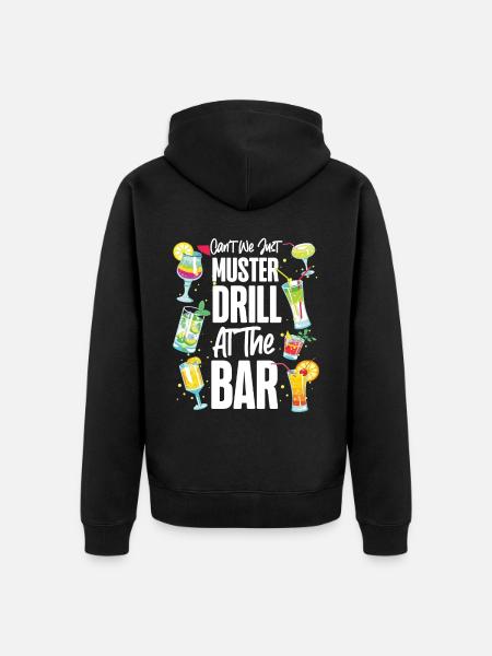 Cruise Ship Vacation Drinking - Unisex Premium Organic Zip Hoodie - black