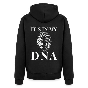 Ballett, Ballerina, Girl, Mädchen, Tanzen - Unisex Premium Bio Zip Hoodie - Schwarz - Hinten - Nico (187cm)