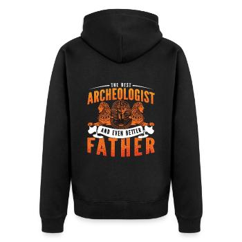 Archéologie Le meilleur archéologue Fouiller Archéologue - Veste à capuche bio Premium Unisexe - noir - Dos - Nico (187cm)