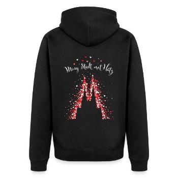 Kölner Karneval Dom Kölsch Köln Rot Weiss Kölle - Unisex Premium Bio Zip Hoodie - Schwarz - Hinten - Nico (187cm)