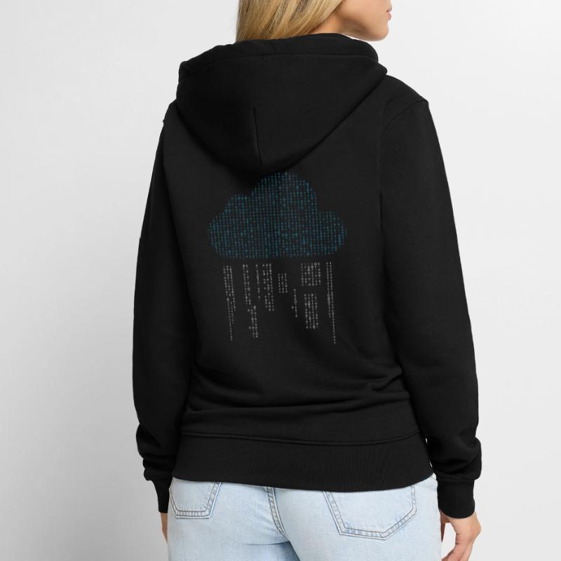 Cloud Engineer, Cloud Bits, Software developer Unisex Premium Organic Zip Hoodie