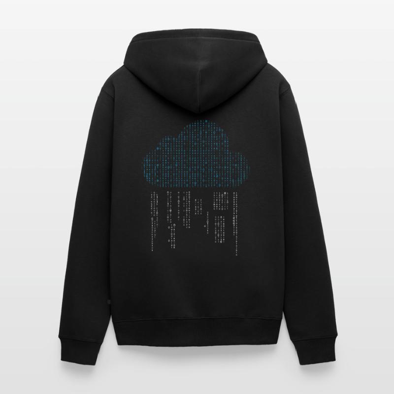 Cloud Engineer, Cloud Bits, Software developer Unisex Premium Organic Zip Hoodie