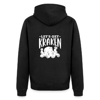 Biologie marine - Veste à capuche bio Premium Unisexe - noir - Dos - Nico (187cm)