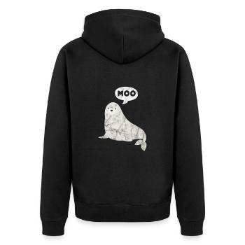 Marine Biology Marine Biologist Biolgy Gift - Unisex Premium Organic Zip Hoodie - black - Back - Nico (187cm)
