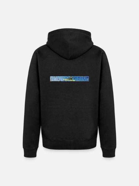 snowboarding - Unisex Premium Bio Zip Hoodie - Schwarz