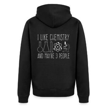 Technicien en chimie Laboratoire chimique Adjoint chimiste - Veste à capuche bio Premium Unisexe - noir - Dos - Nico (187cm)