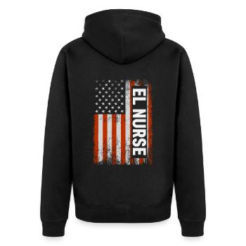 L’avortement est un soin médical El - Veste à capuche bio Premium Unisexe - noir - Dos - Nico (187cm)