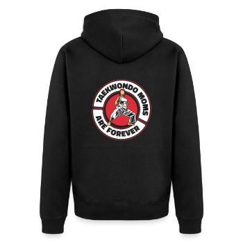 Taekwondo Mama - Veste à capuche bio Premium Unisexe - noir - Dos - Nico (187cm)