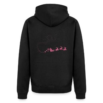 Christmas Time Wintertime Christmas Outfit Advent - Unisex Premium Organic Zip Hoodie - black - Back - Nico (187cm)