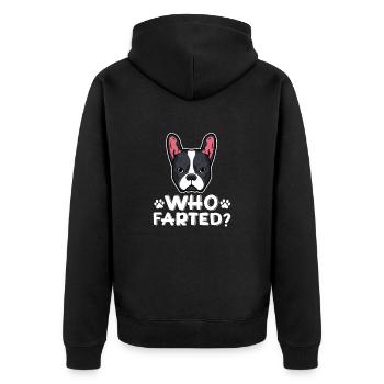 Boston Terrier Dog Dogs Dog Lovers Cadeau - Veste à capuche bio Premium Unisexe - noir - Dos - Nico (187cm)