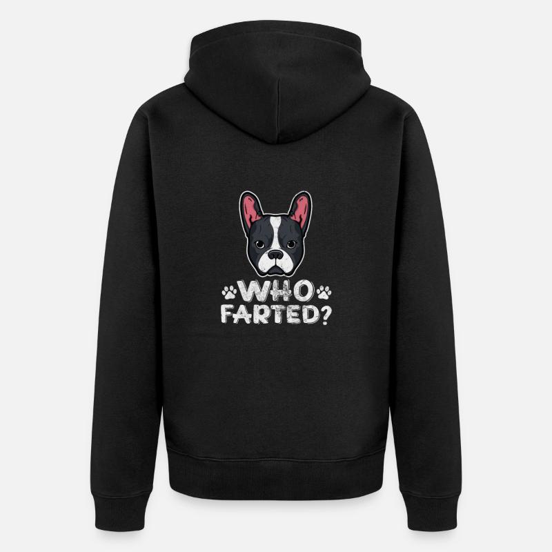 Boston Terrier - Veste à capuche bio Premium Unisexe - noir
