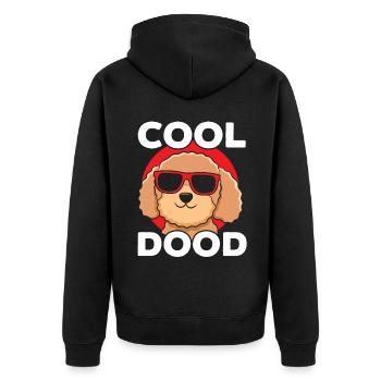 Cool Dood Goldendoodle Doodle Dog Lover Puppy Paw - Veste à capuche bio Premium Unisexe - noir - Dos - Nico (187cm)
