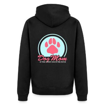 Chiens Maman Propriétaire Chien Maîtresse Cadeau - Veste à capuche bio Premium Unisexe - noir - Dos - Nico (187cm)