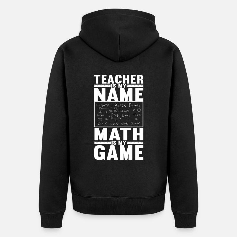 Professeur de mathématiques - Veste à capuche bio Premium Unisexe - noir