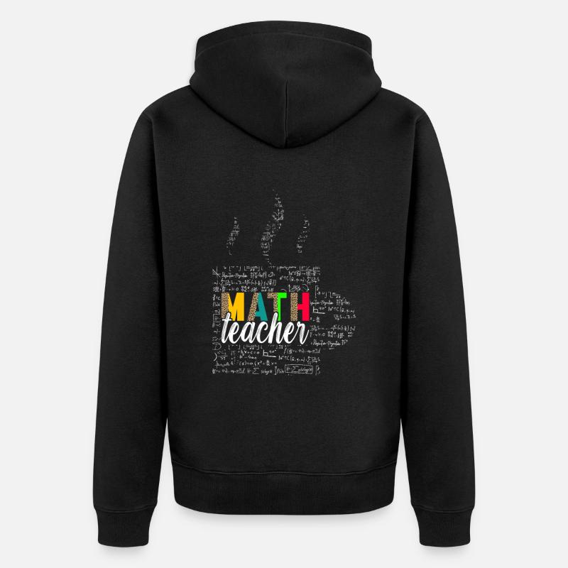 Professeur de mathématiques - Veste à capuche bio Premium Unisexe - noir